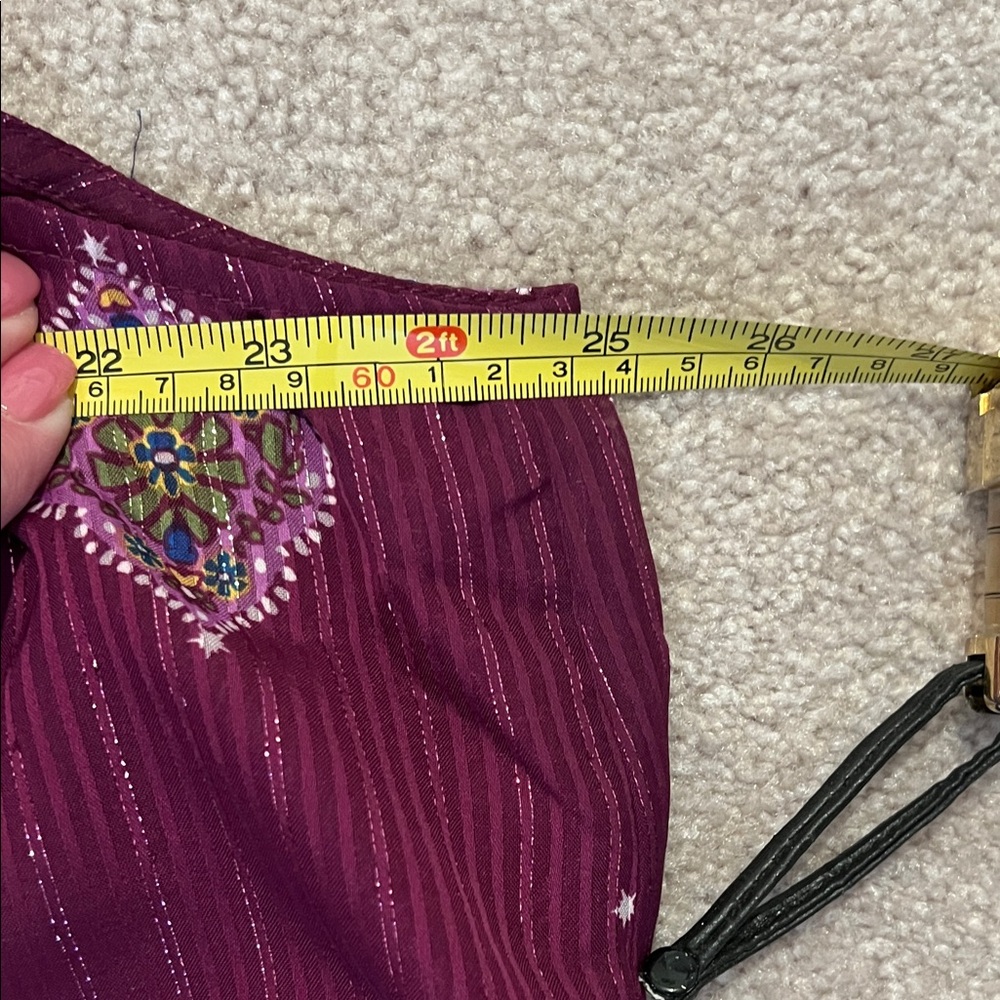 LOFT Burgundy Halter Neck Blouse, NWOT, XXL - Picture 3 of 6